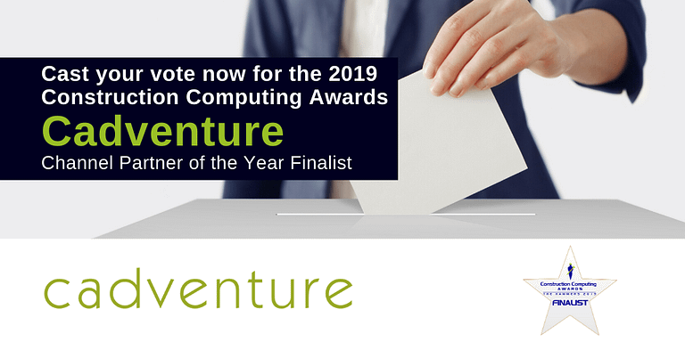 Cadventure named finalist in Construction Computing Awards 2019